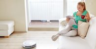 comodidad en casa robot aspirador inteligente
