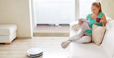 comodidad en casa robot aspirador inteligente