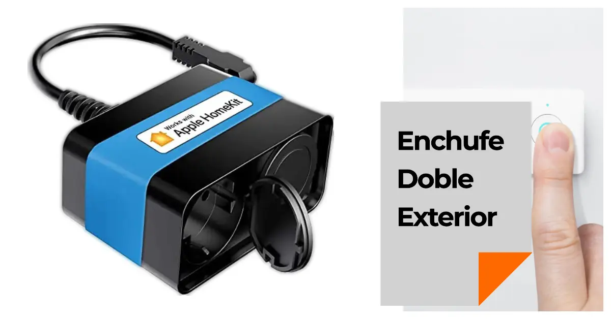 enchufe inteligente doble exterior apple