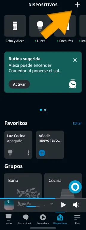 agregar alexa en app amazon
