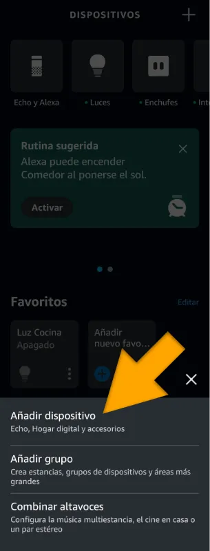 añadir amazon echo