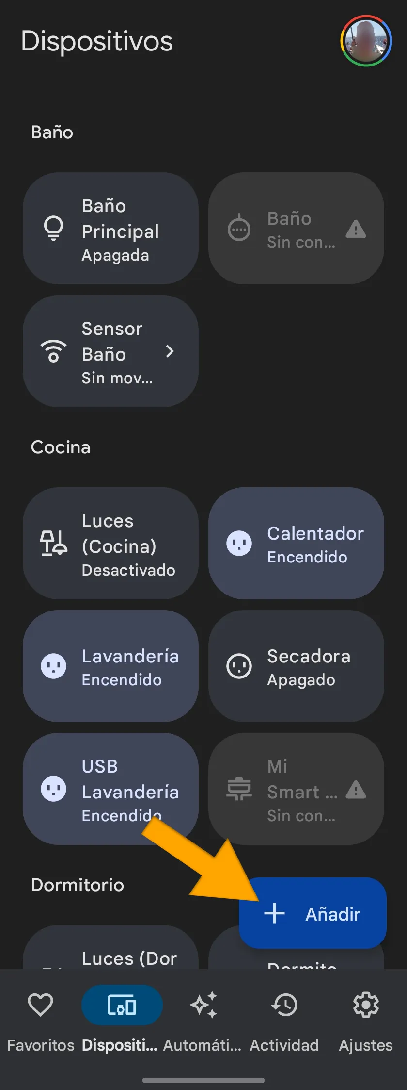 añadir dispositivo google home