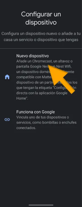 nuevo dispositivo google home